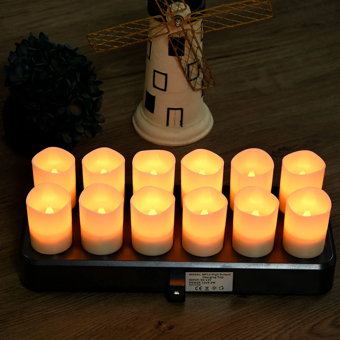 Safe Unlimited Induction Charging LED Flameless Votive Candles