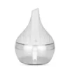 YX-041 base transparente con veta de madera blanca
