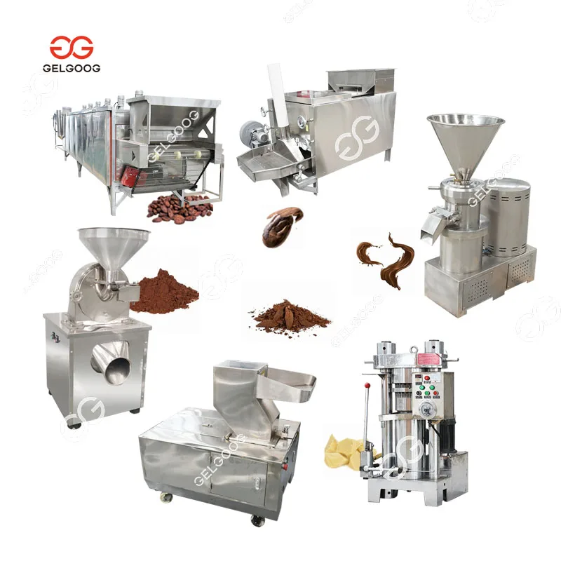 Gelgoog Cacao Powder Grinder Cocoa Beans Processing Machine Price
