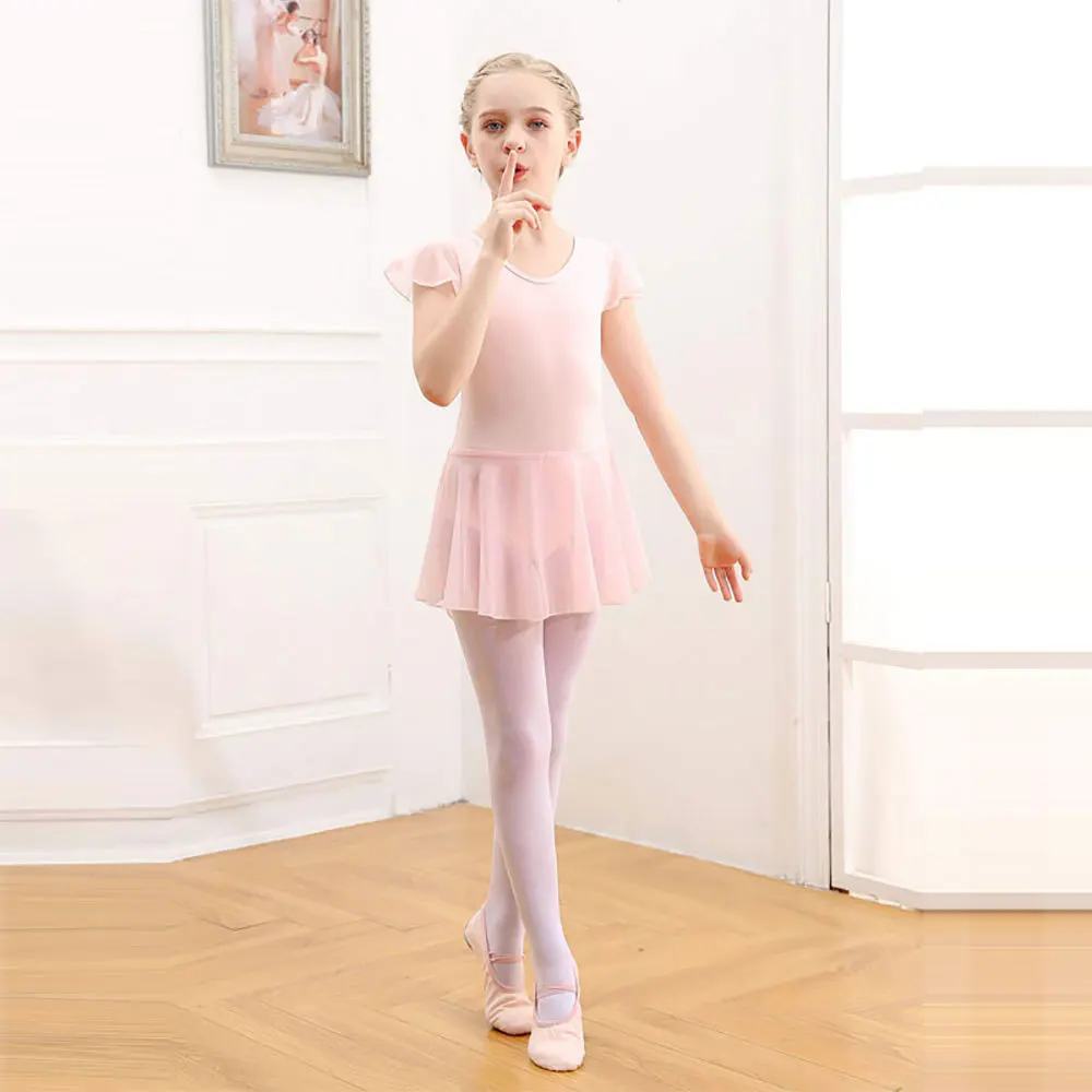 Ballet Leotards For Girls With Skirt Toddler Dance Dress Leotards ...