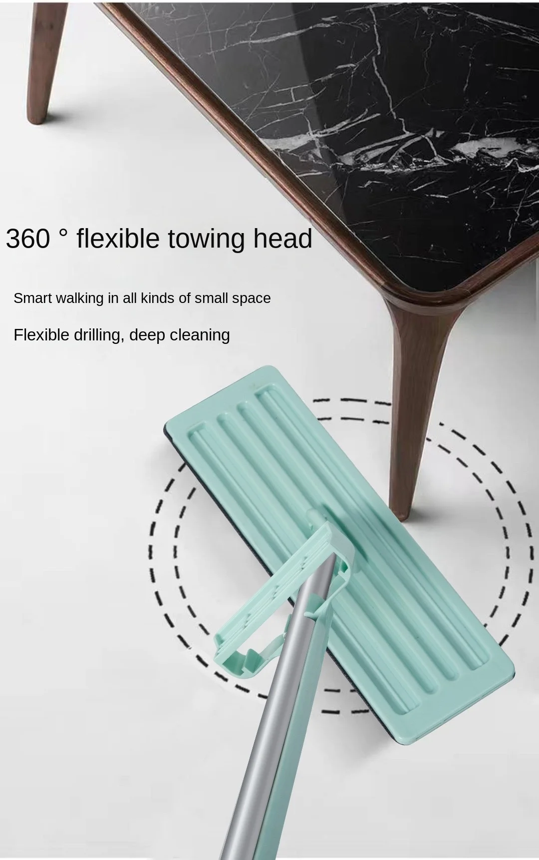 Инструмент для уборки без ручного сжатия Швабра мытья окон из микрофибры швабра плоская