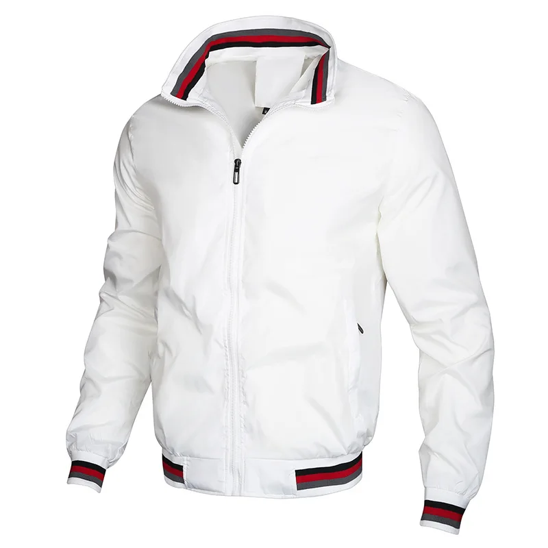 Custom polyester bomber lightweight waterproof sports jacket men casual coat_voghion.com
