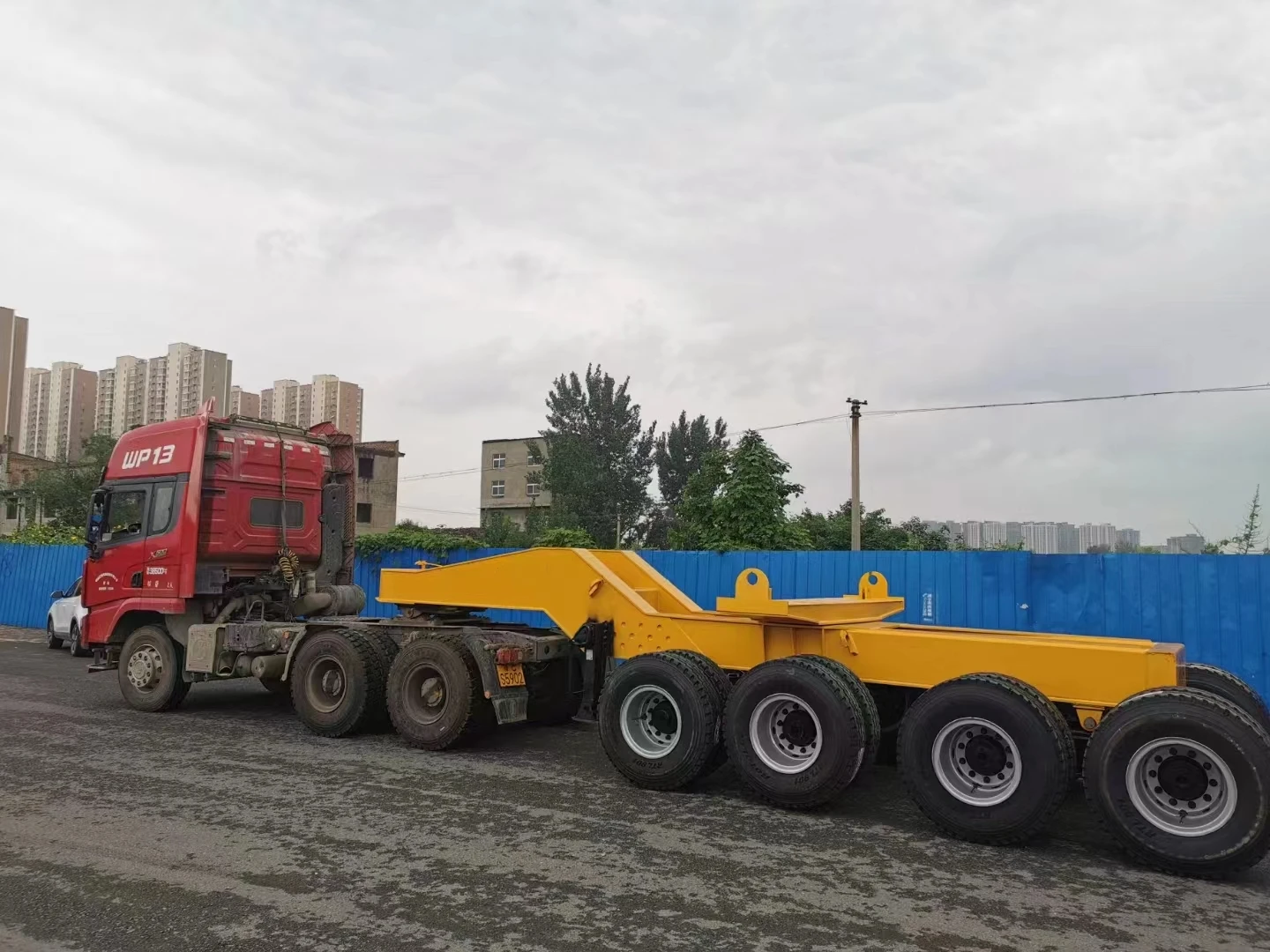 Steel Semi-Trailer for Precast Concrete Girder Transport Vehicle Bridge Beam Trailer for Sale