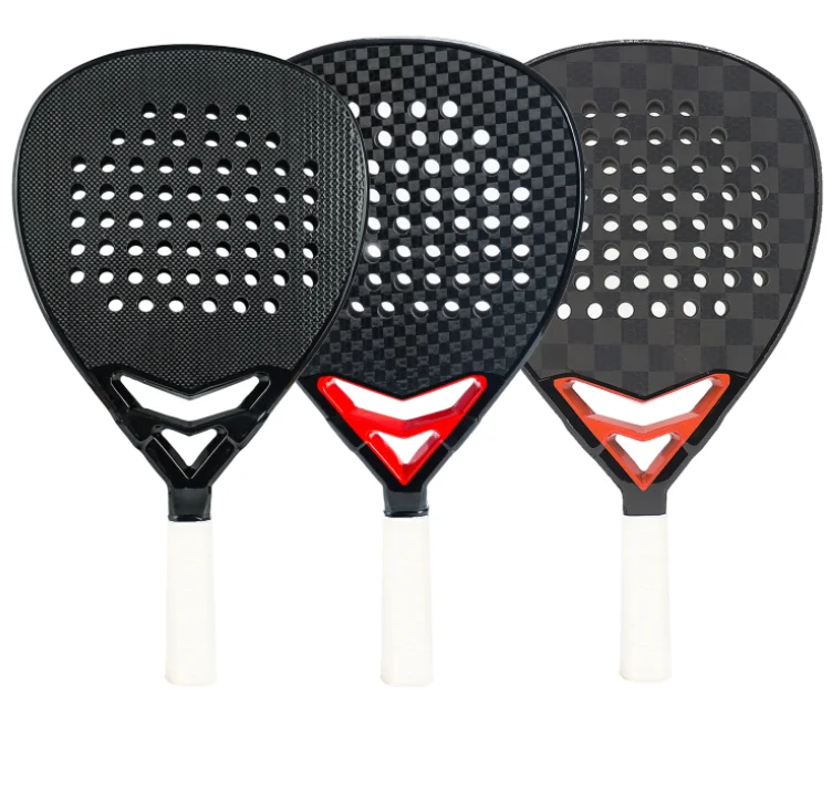 Ready to Ship Advanced Professional Diamond 18K Carbon Padel Racket Premium Padel Shovel with Polyester Net Material