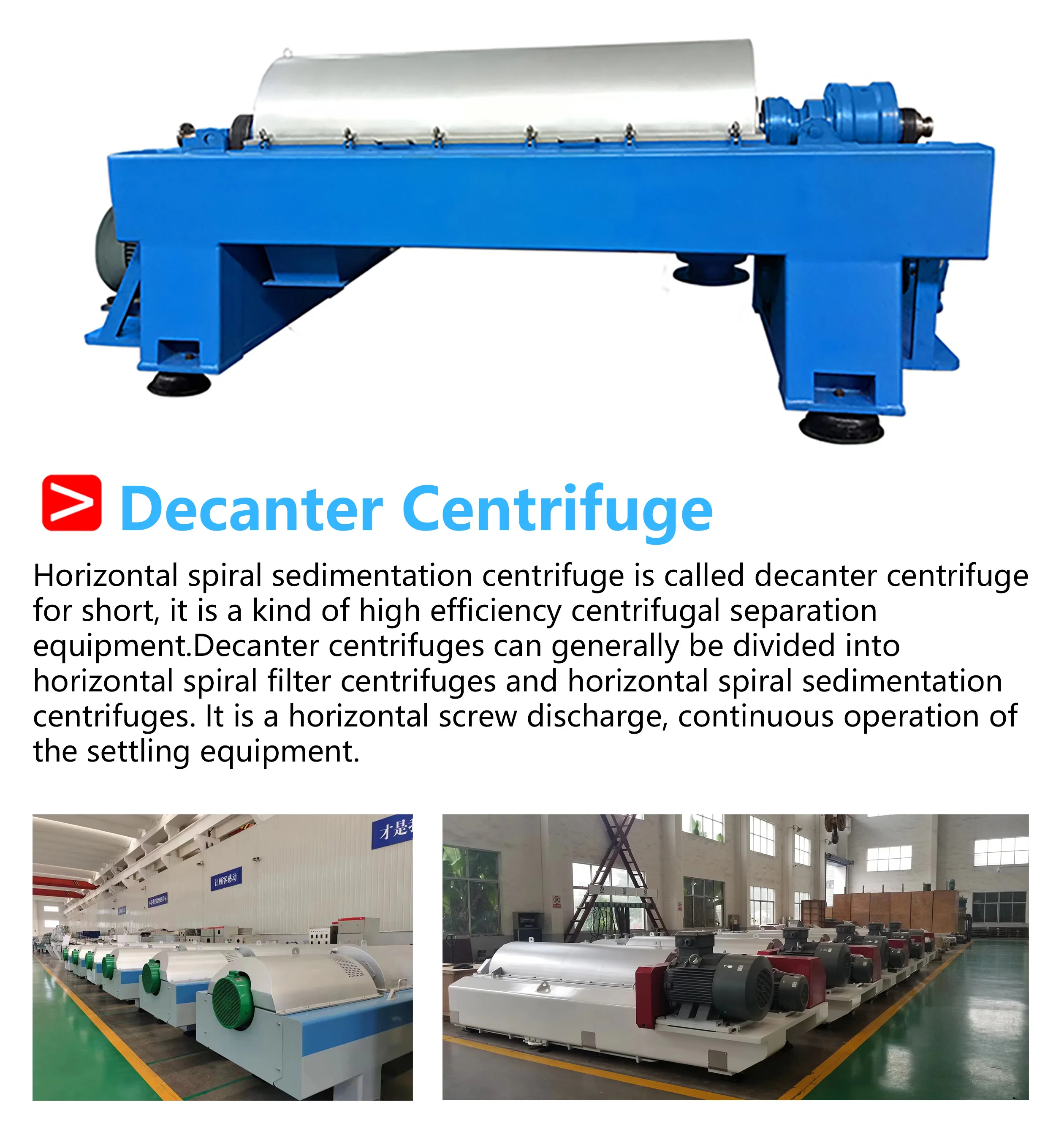 Professional 3 Phase Stainless Steel 304 Decanter Centrifuge Separator ...
