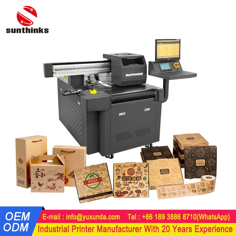 Sunthinks Digital Single Pass Inkjet Packaging Printer