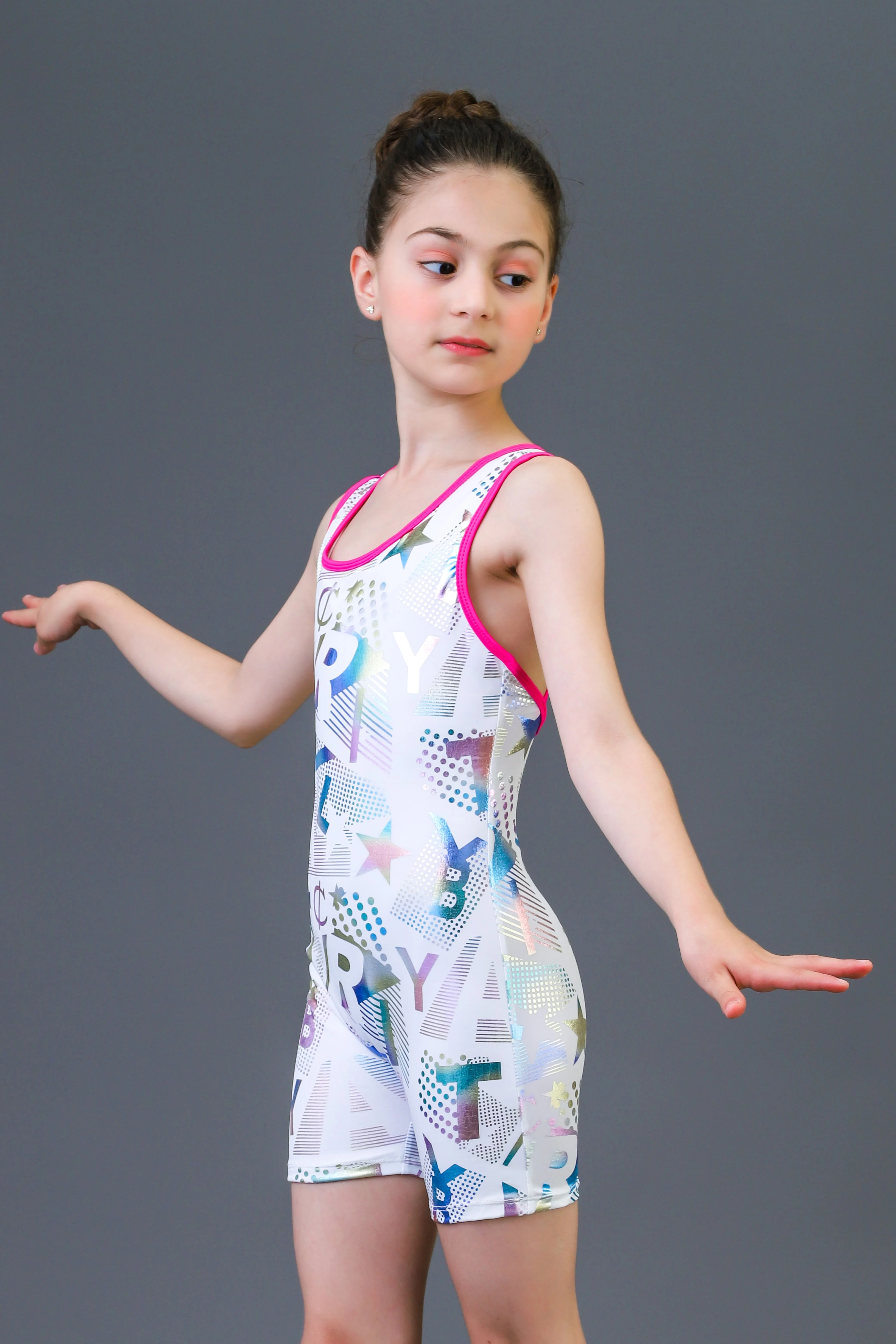 5-12 Years Cute Girls Breathable Leotards Gymnastics Diamond Splice ...