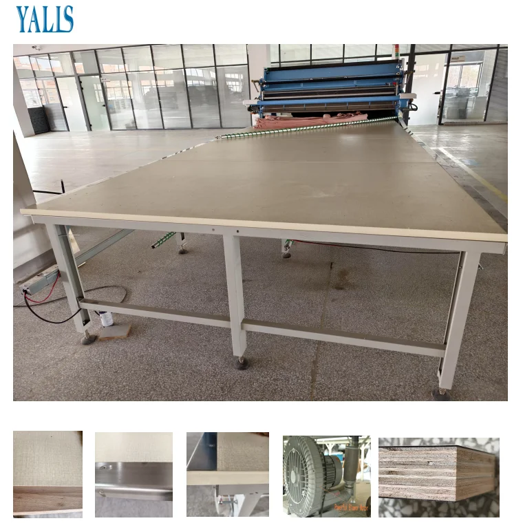 YALIS Standard Laminated Cutting Table for Cloth Layer Spreading Machine and Cutting Machine