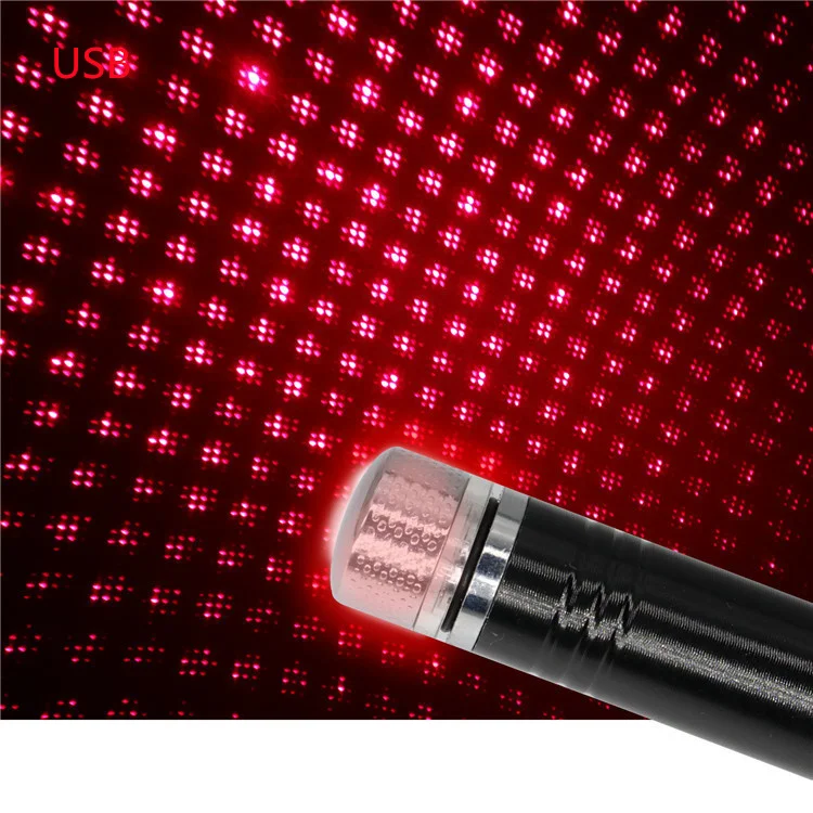 Multiple Lighting Effects Red Decor Romantic Car Roof Ceiling Starry Sky Usb Led Night Light