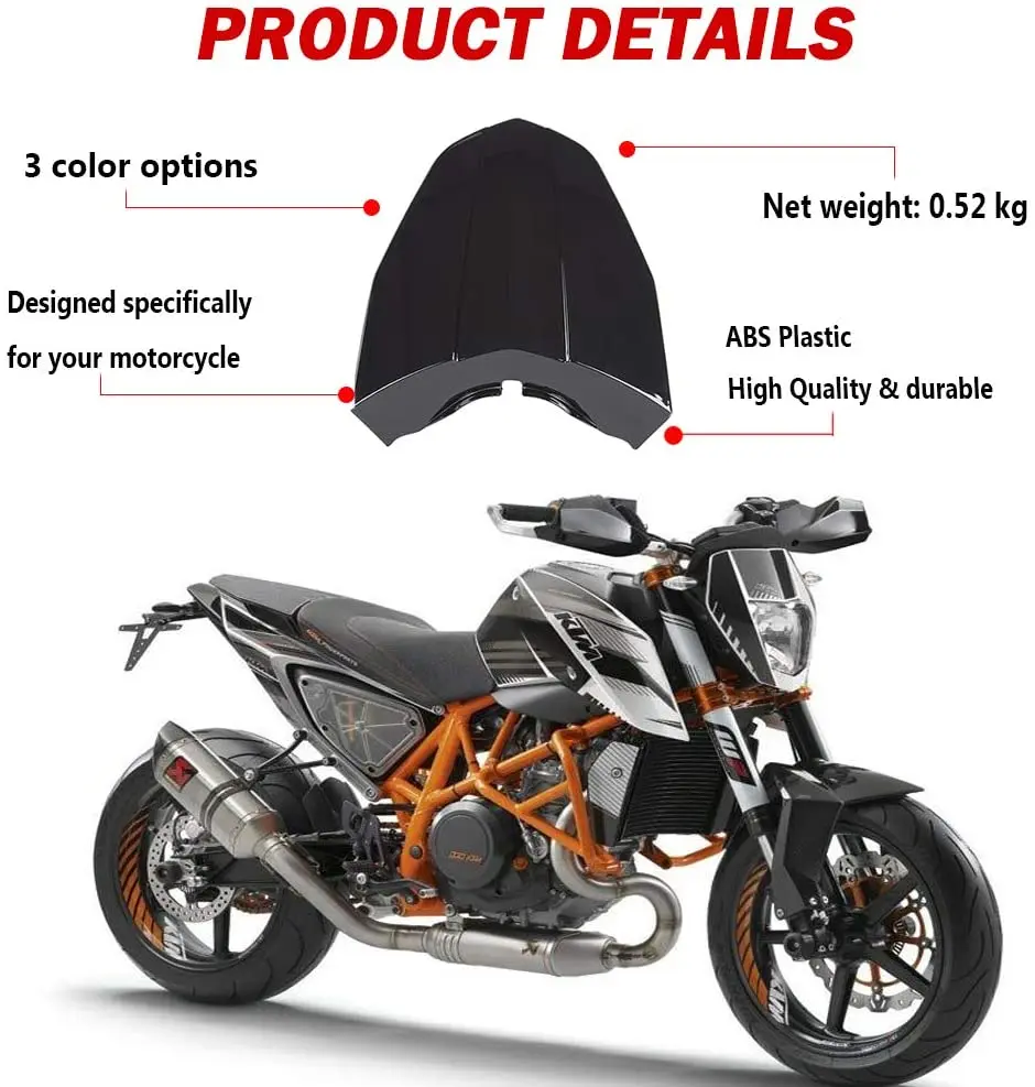 KTM Duke 690 Pillion Seat Cover - Motorcycle Seat Cover