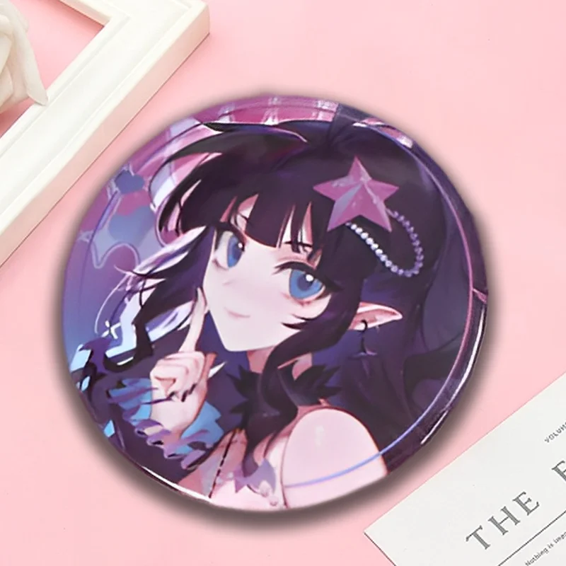 Promotional Custom Anime Genshin Impact Tin Badge Metal Tin Button Pins