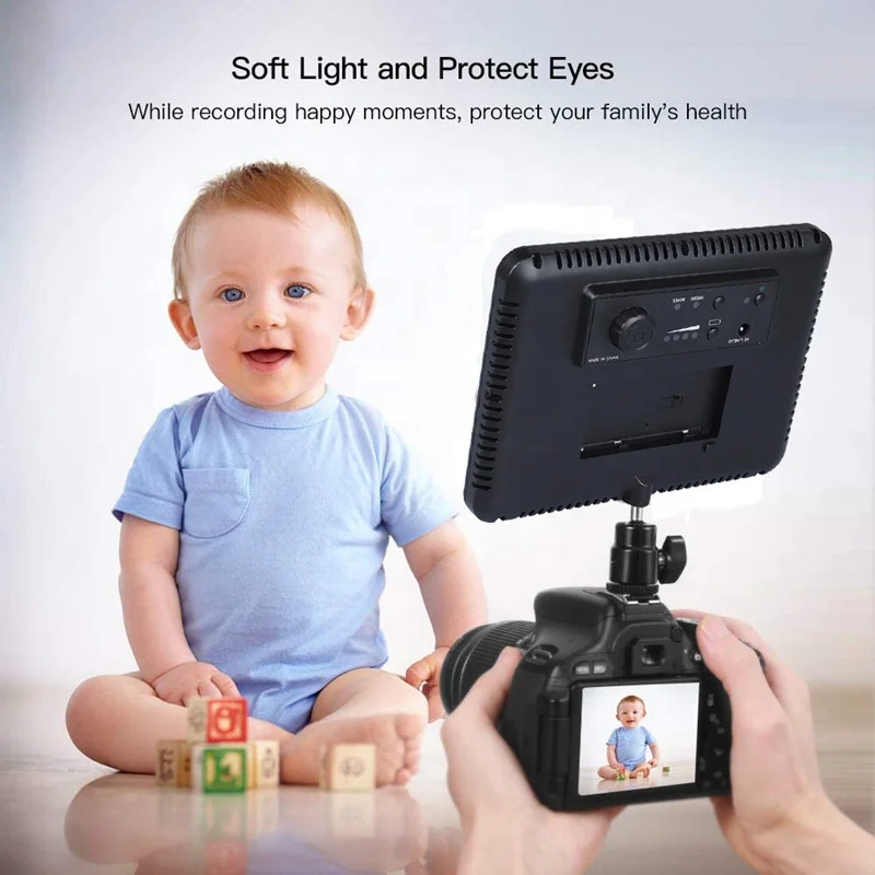 
 Профессиональный двойной мощный дизайн 3200K-5600K беспроводной пульт дистанционного управления с регулируемой яркостью фотокамера светодиодное освещение для видео  