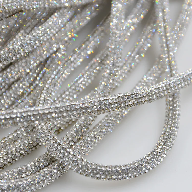 Wholesale Crystal Rhinestone Tube Rope For Decoration For Garment Craft ...