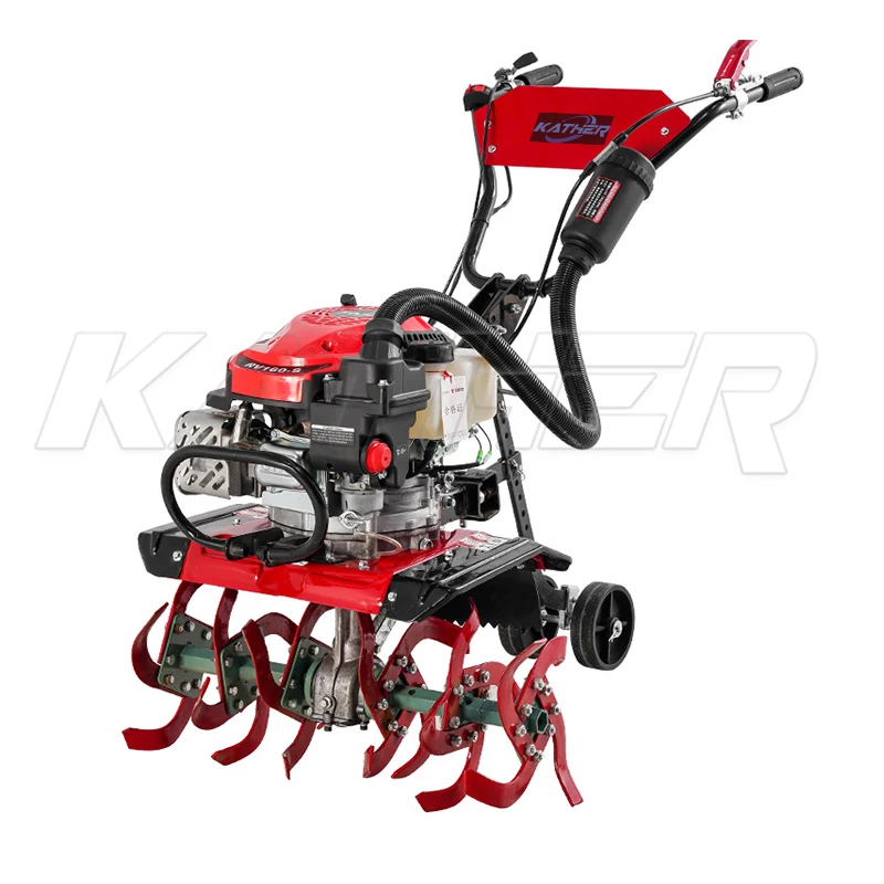 Agricultural Multi-Functional Gasoline Hand Held Cultivated Land Loosening Machine Rotary Tiller Micro Tiller Rotary Cultivators