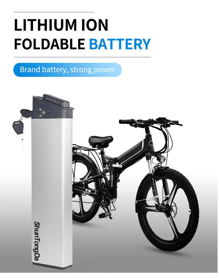 48v Lithium Ion Battery 48volt Electric Bicycle Folding Built-in Ebike ...