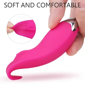 Shand S226 Women's invisible wear vibrator multi-frequency vibration clitoral excitement tongue licking massager adult supplies