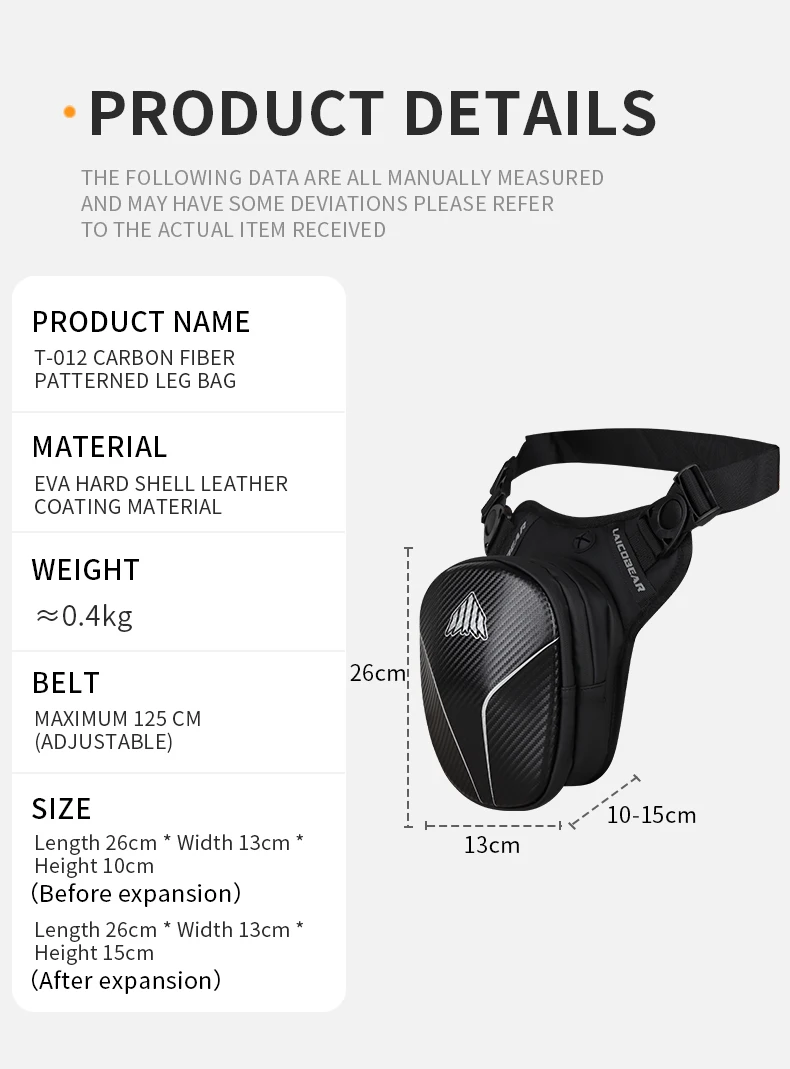 New Motorcycle Riding Leg Bag Fashion Waterproof Riding Leg Bag Fanny