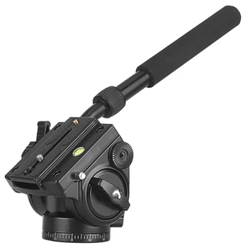 Pro QZSD Q90 DSLR Videl Tripod Head 18kg  Load Capacity Monopod Head for Telescope Les Three-way Handle Damping Handle Head detail image