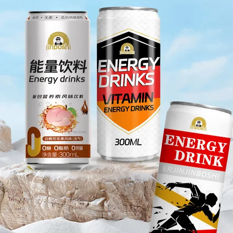 Oem Private Label 250ml 330ml 500ml Can Fruit Flavored Vitamin Soft Drinks Sport Healthy Low Sugar Energy Electrolyte Water