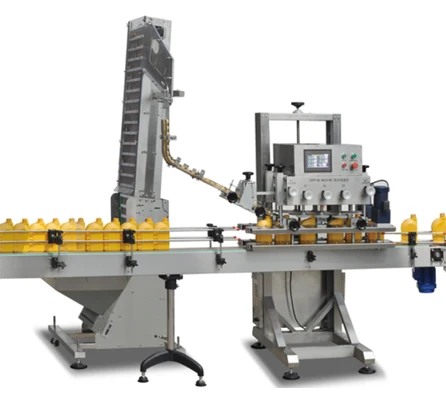 Автоматическая машина для укупорки пластиковых бутылок