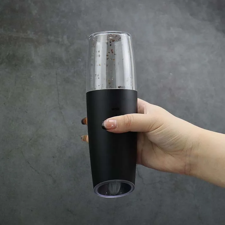 Grind Gourmet Automatic Electric Salt & Pepper Grinder Set - USB Rechargeable, Adjustable Coarseness, One-Handed Gravity Operation, Stainless Steel - View #2