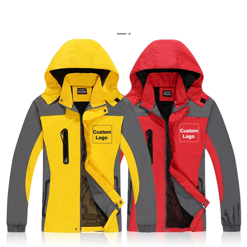 Custom Logo Outdoor Delivery Express Uniform Takeaway Food Couriers Waterproof Windproof SoftShell Jacket