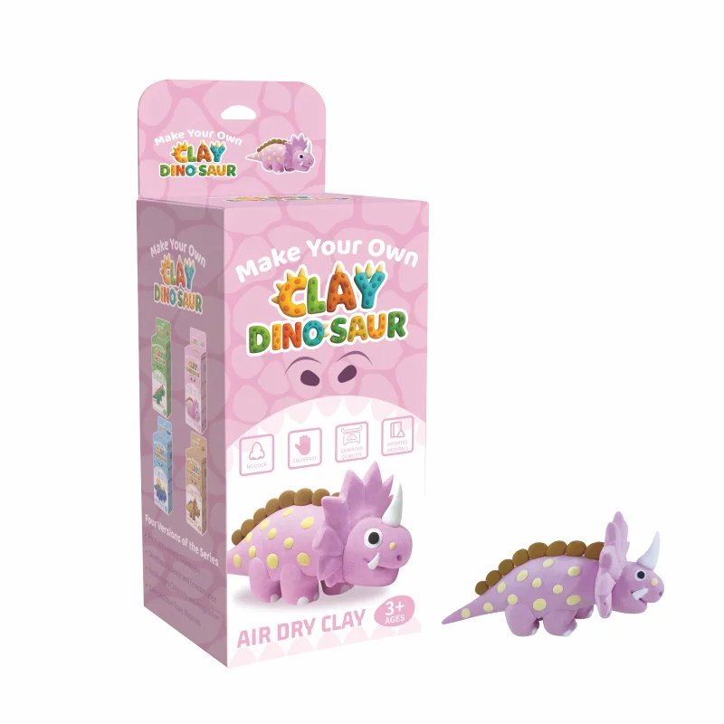 空気乾燥粘土恐竜クラフトキット（子供向け）：モデリング用粘土で自分だけの恐竜を組み立て・デザイン