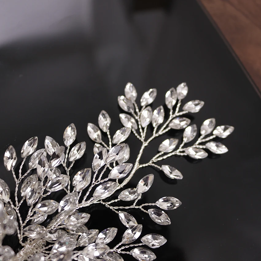 New Fashion Hot Sale Rhinestone Copper Wire Hair Jewelry Women Pin