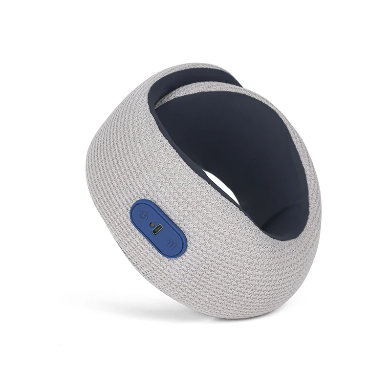 Oreiller de massage ergonomique chauffant avec vibration pour soutien du cou