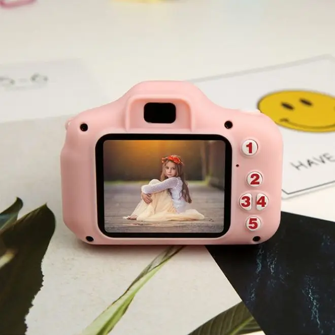 
 2,0 Inch IPS/HD экран противоударный ребенок цифровой селфи HD видеокамера X2 детские мини-камера для От 3 до 14 лет  