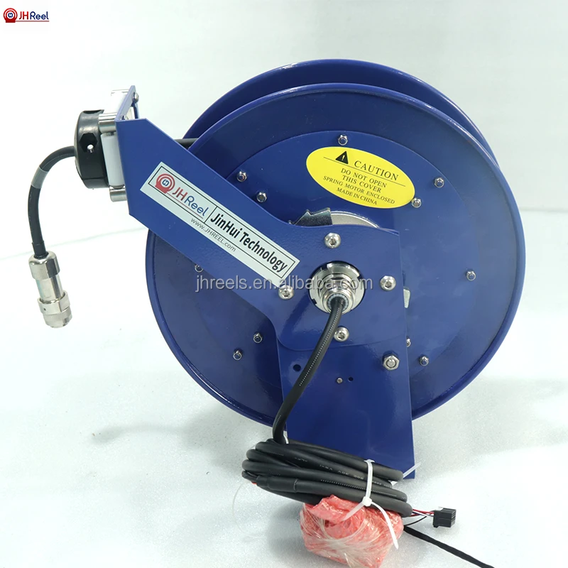 Jh Retractable Electric Cable Reel For Robotics Arm Spring Loaded Cable ...