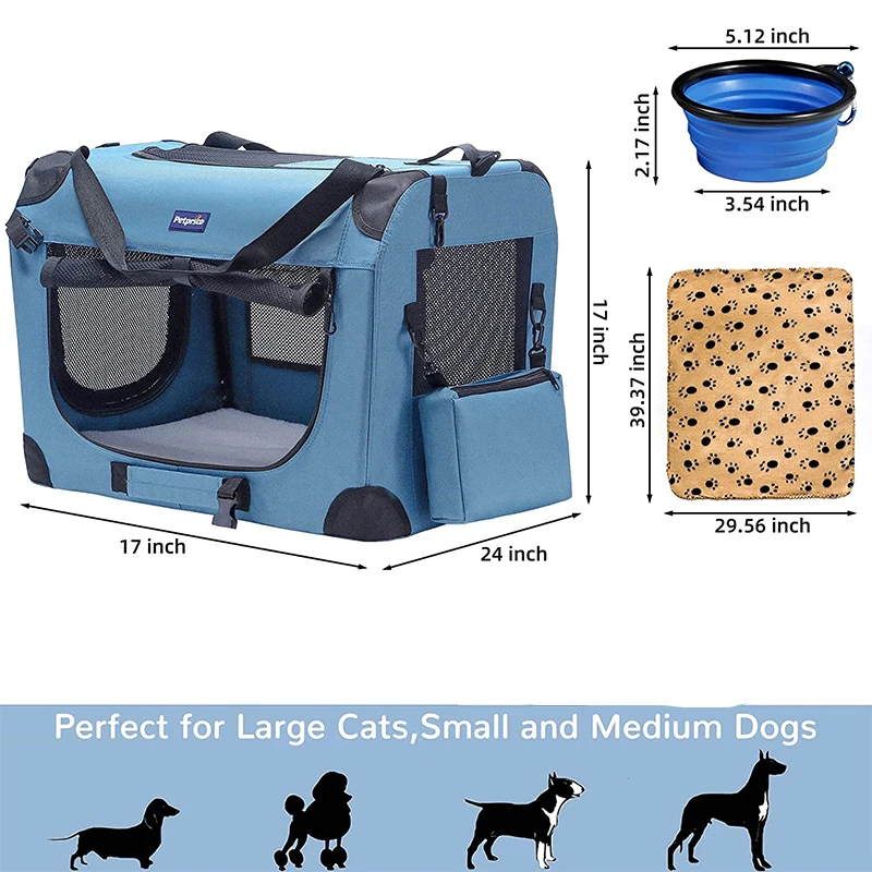 Wholesale Manufacturers Portable Collapsible Dog Crate Travel Dog Crate