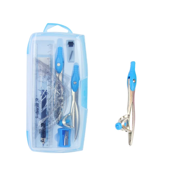 Высококачественный математический Набор геометрических фигур для рисования ученик карандаш компас линейка школьных канцелярских принадлежностей