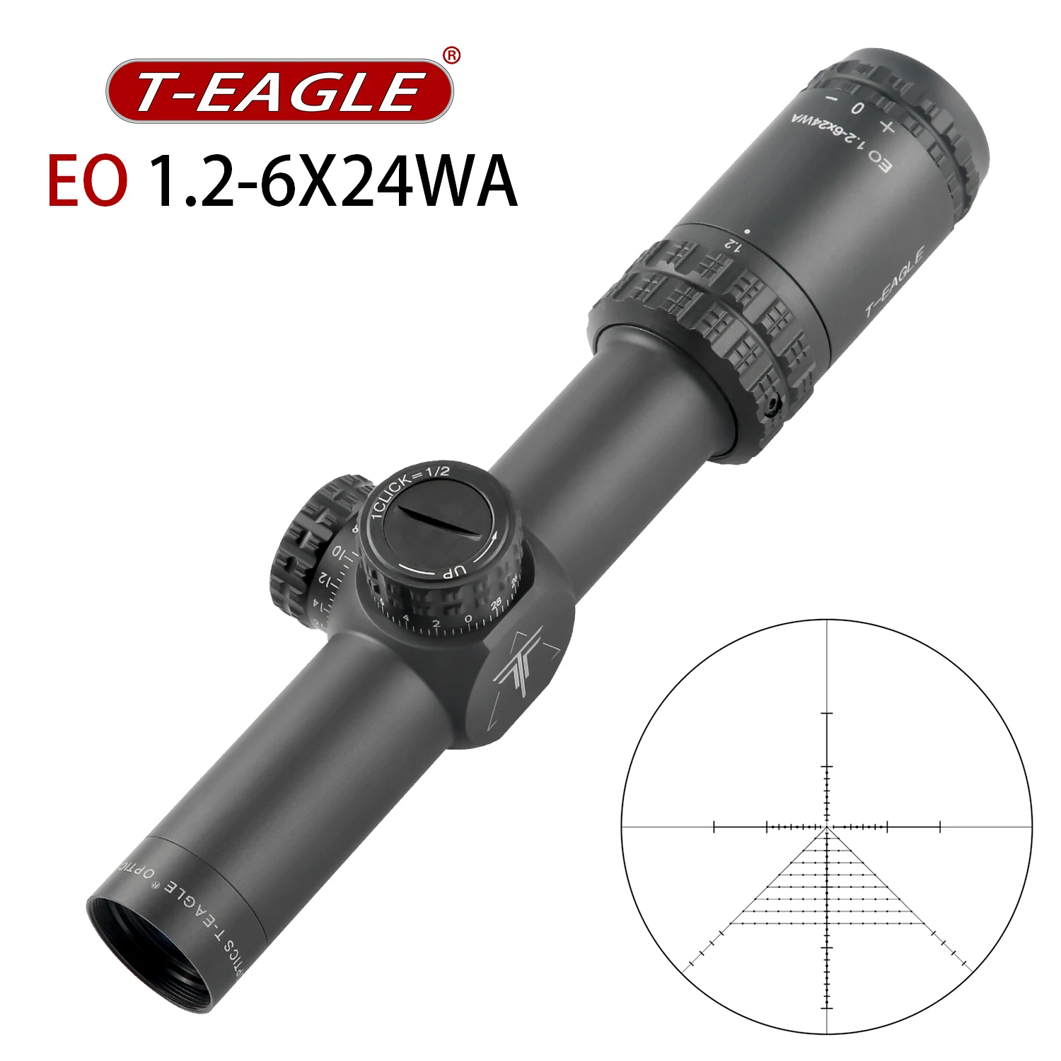 TEAGLE EO 1.2-6X24 WA Scope - Great Vision for Outdoor Sports
