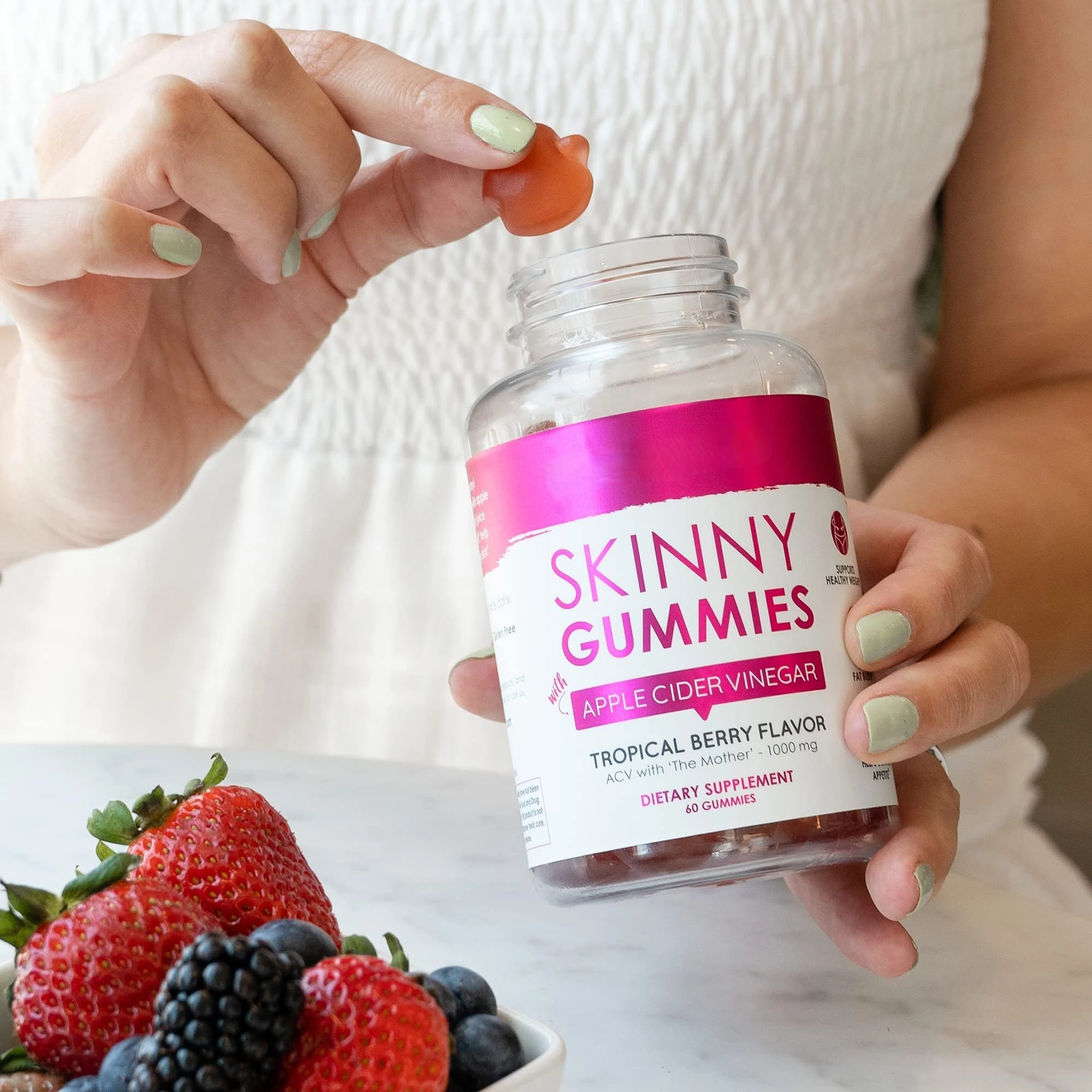 Skinny Gummies Apple Cider Vinegar Gummy Healthy Weight Immune Support