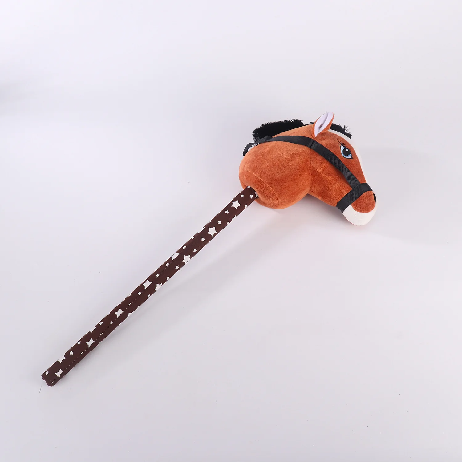 2023 New Hobby Horse Stick with Horse Sound and Galloping Sound Animal Toys Horse Head Stick with Music