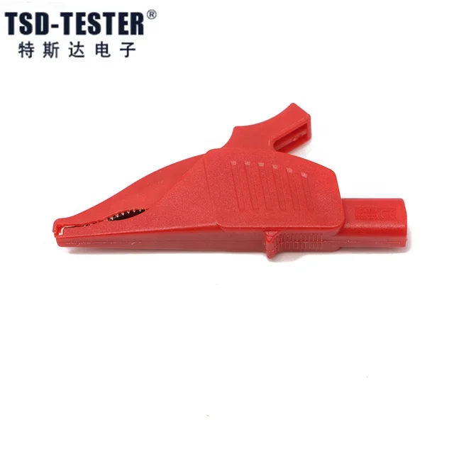 
Высокоточный медный изолированный защитный зажим типа крокодил CE CATIII 1000V /MAX.32A 4mm Jack Аллигатор 