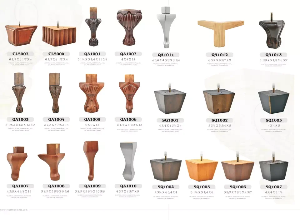 Wholesale Wooden Furniture Legs Tapered Table Legs Wood Table Base For