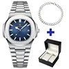 Blu, orologio+bracciale (LT0414+Lpbox04)