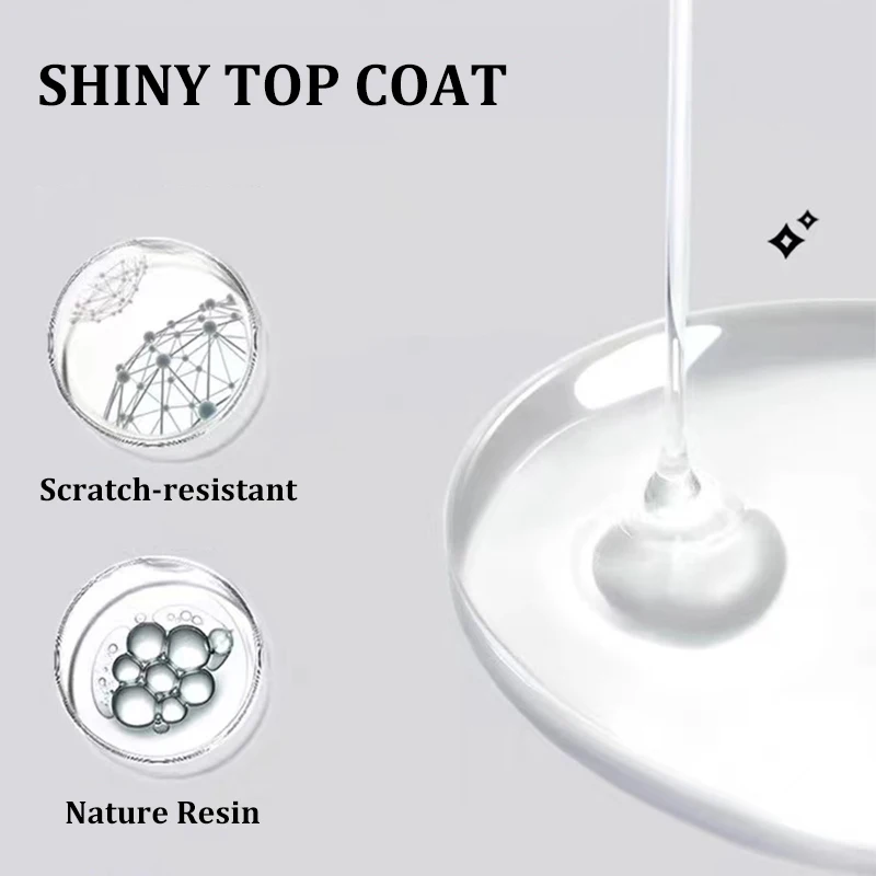 Новое поступление высокое качество базовое и верхнее покрытие без пятен желтые кристаллы протирания УФ-гель прозрачный лак для ногтей