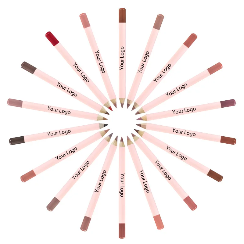 Custom Brown Vegan Creamy Lip Liners Pink Lipliner Pencil Pink Lipliner