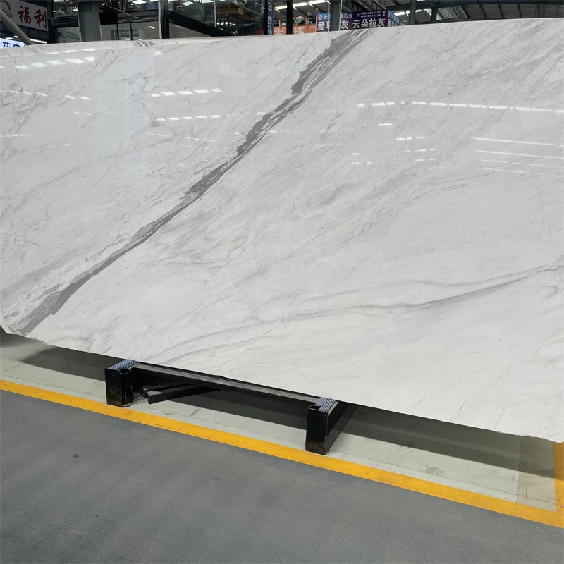 product hot sale natural snow white marble slab for villa wall tiles white marble bathroom wall tiles decor-1