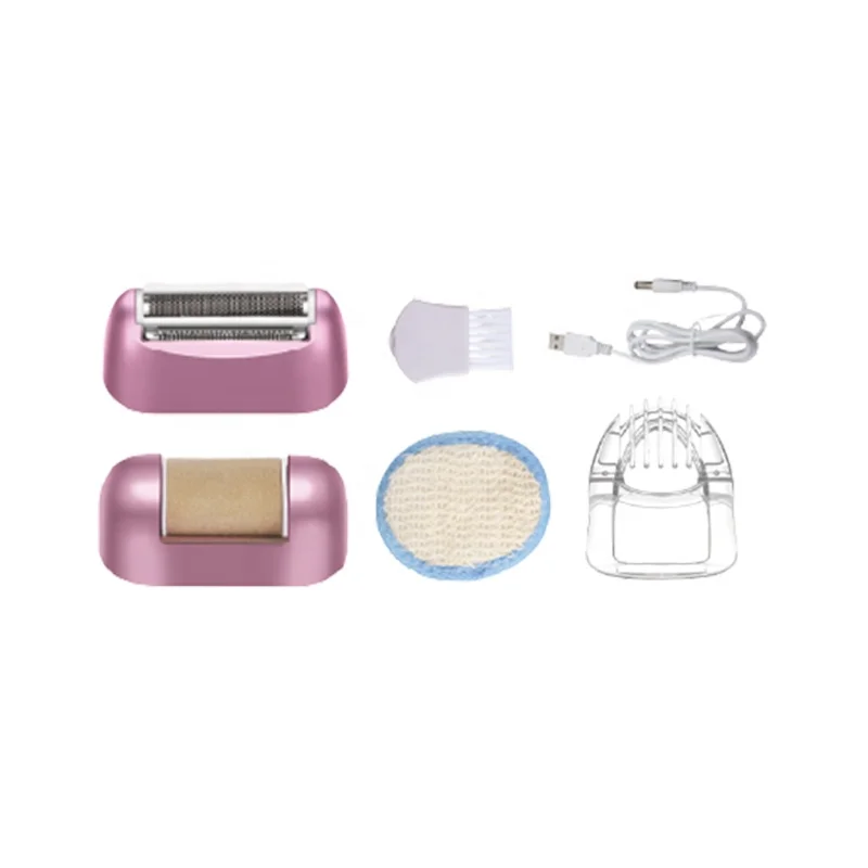 USB перезаряжаемые электрический Аккумуляторный триммер для волос бороды бритва KEMEI KM-376 3 в 1 Набор ухода ножницы укладки мужчин