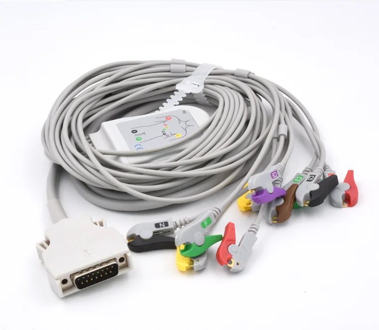 ekg cable with grabber iec ce certified medical consumables-12
