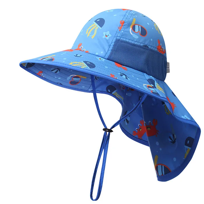 Correa de Barbilla Ajustable Plegable Huaqiang Sombrero para el Sol Protección contra Rayos UV de ala Ancha Senderismo Trekking Sombrero para Caminar Sombrero de Pesca al Aire Libre 