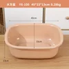 Lavabo cuadrado grande - rosa
