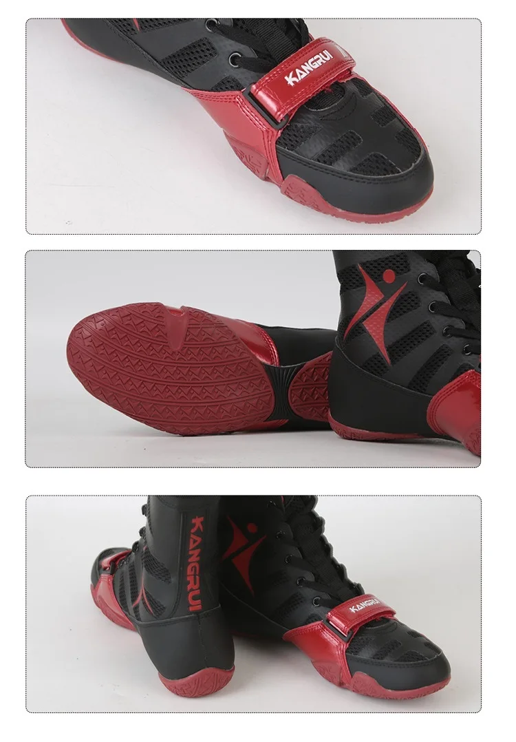 Custom Band Logo Wrestling Shoes Wrestling Boots Combat Fighting