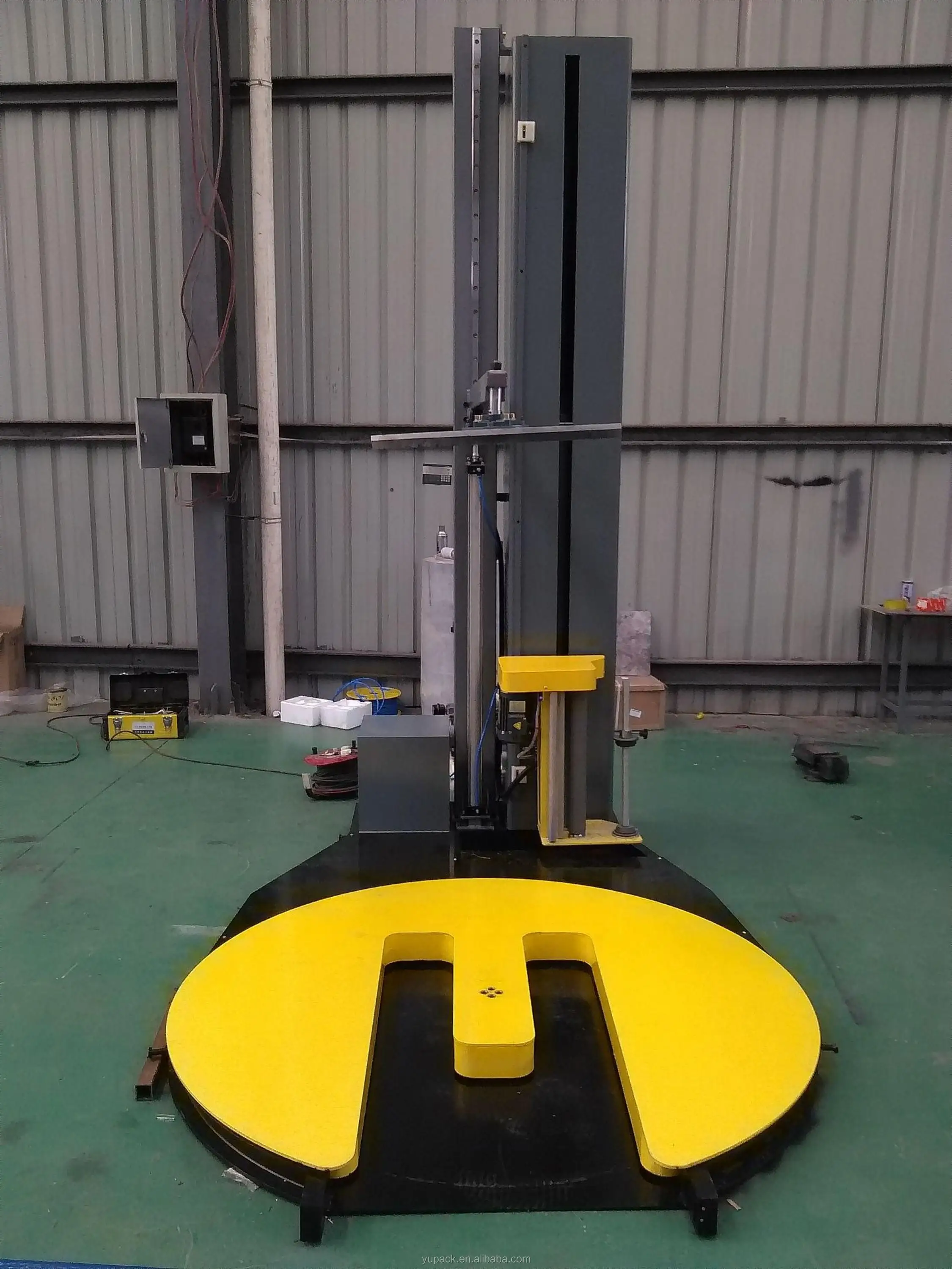 T1650FM Top Pressure Pallet Wrapper in Food Industry Packaging Industry Pallet Wrapping Machine