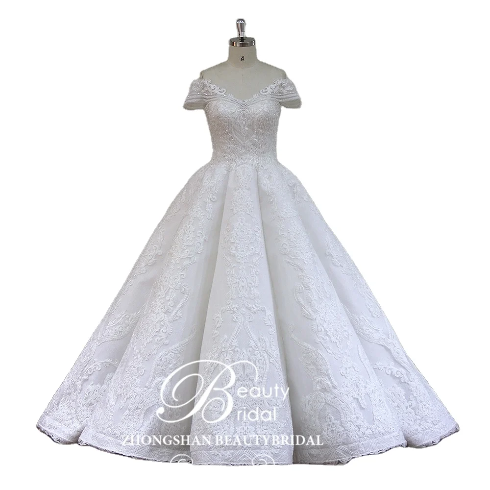 Zoe  Vinka Design  OffShoulder Wedding Gown with Bodice
