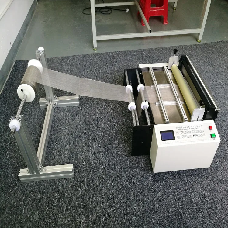 Automatic PVC PET Film Nonwoven Cloth Paper Fabric Label Cutting Cutter Plastic Roll Machine to